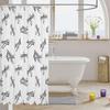 Vintage Airplane Pattern Shower Curtain Kids Room Decor Linen180X180