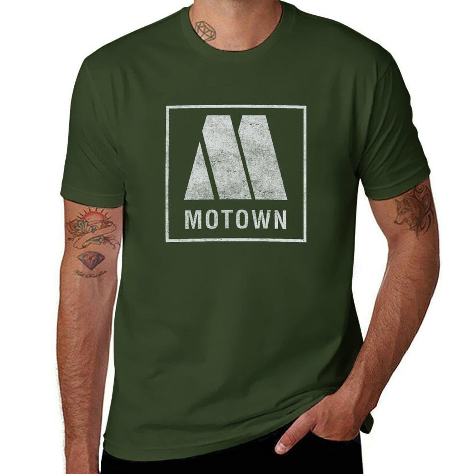 

Motown Records Пісні Музика Запис Вінтажна Зношена Футболка естетичний одяг важкі футболки смішні Чоловічі футболки 2XL