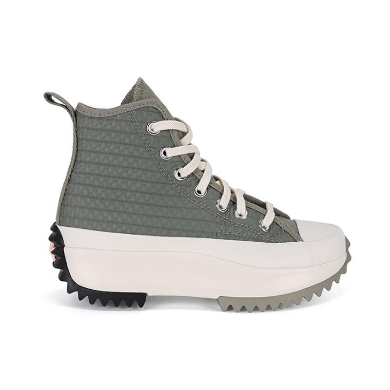 Converse Run Star Hike Alt Exploration - Light Field Surplus Comfortable & Stylish Versatile High-Top Espadrilles Unisex Green Rice