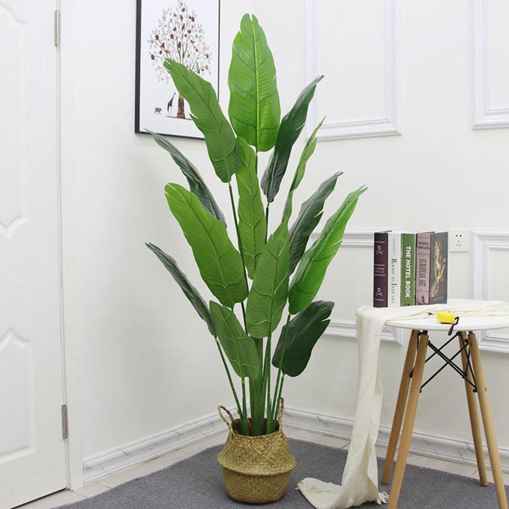 Decor Living Room Tropical Greenery Fake Plant Home Decoration Artificial Palm Faux Banana Tree