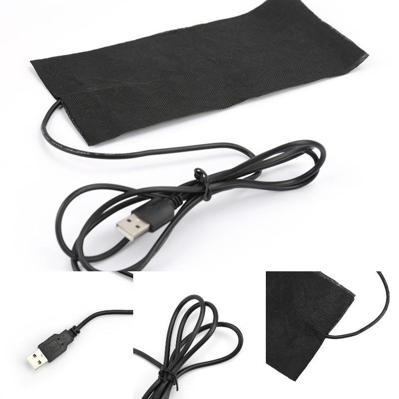 USB 5V Electric Heating Pad DIY Thermal Clothing Outdoor Heated Jacket Vest Coat 10*20cm