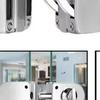 Stainless Steels Glass Door Lock, Sliding Lock, Dual-Sided Floor Locks Suitable For Glass Doors 10-13mm Thick