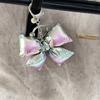 Unique Bowknot Keychain Mobile Phone Charm Chain Eye Catching Keyring Decoration Bag Pendant for Various Occasion