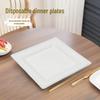 Biodegradable Bagasse Square Plates - 6", 8", 10" - for Parties & Banquets