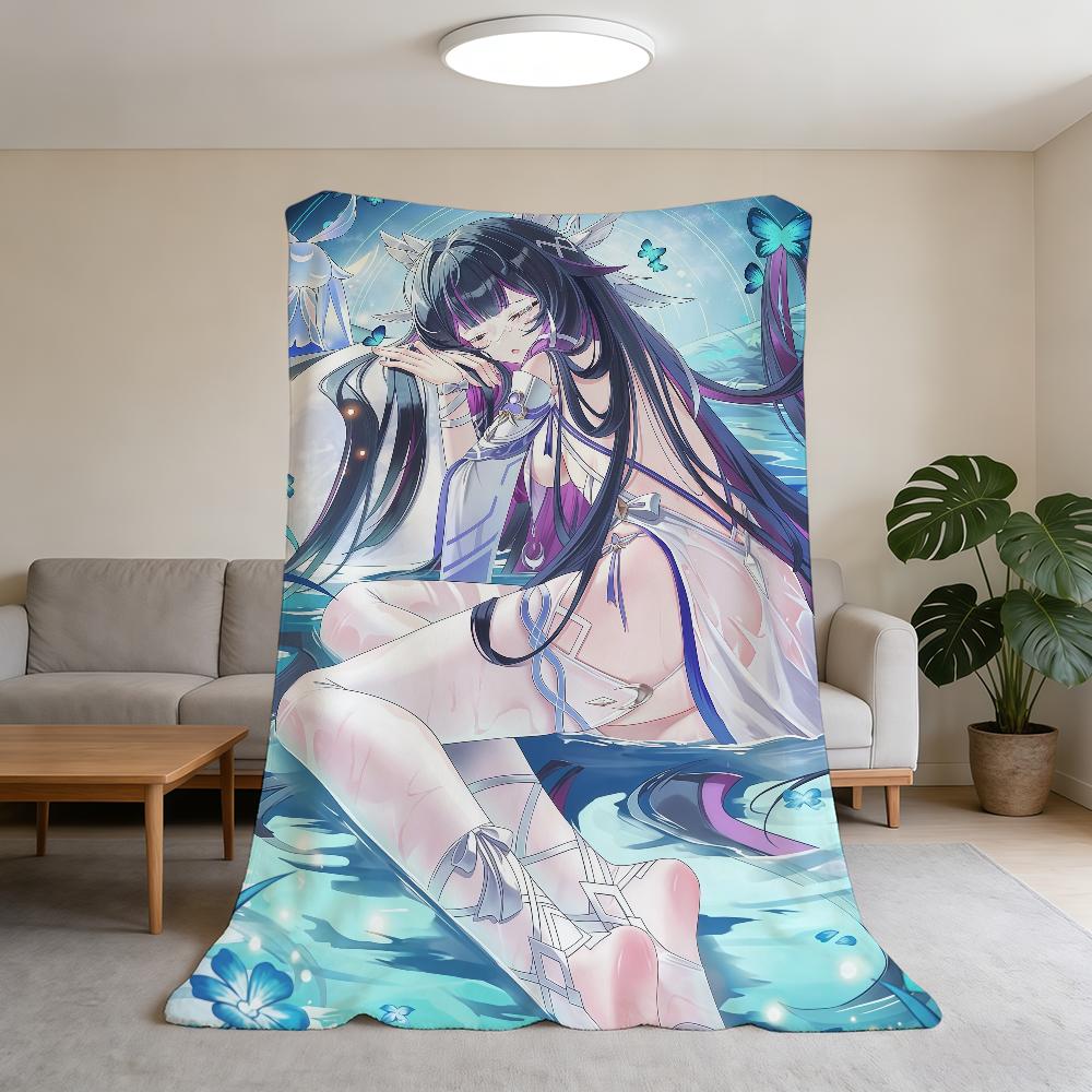 Blanket Super Warm Comfortable Plush Throw Blanket Columbina Child Genshin Impact Home Sofa Bedroom Gift