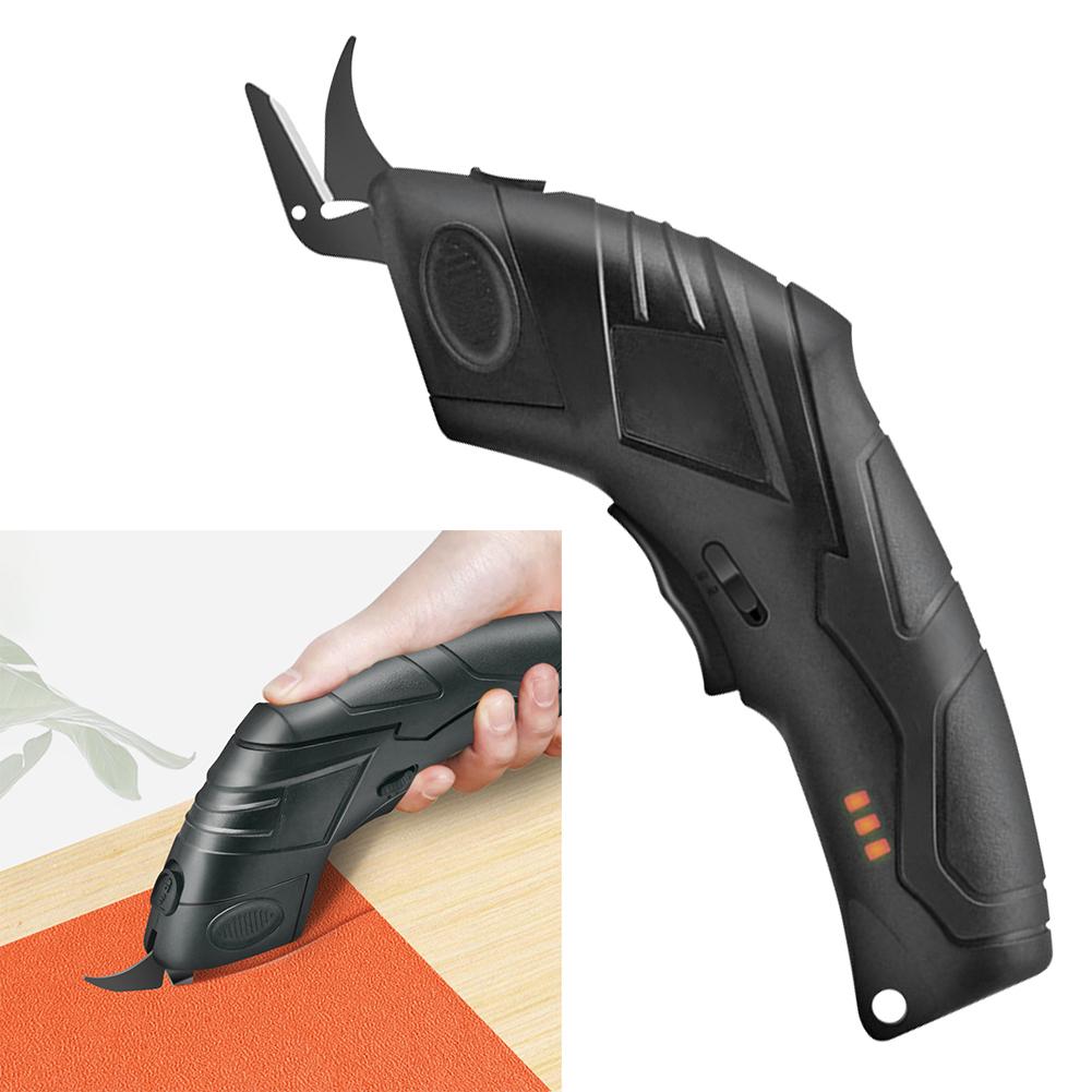 

MY# 3.6V Electric Cordless Scissors Fabric Cutting Scissors Cloth Carpet PVC Lea