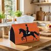 1pc Modern Silhouette Tissue Holder Features an Equestrian Figure Design, Making It an Excellent Choice for Decorative Storage. It'S Perfect for Home 