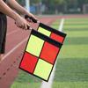 2 Pieces Referee Flag with Carrying Bag | AntiSlip Grip Handle, Flags Pouch,