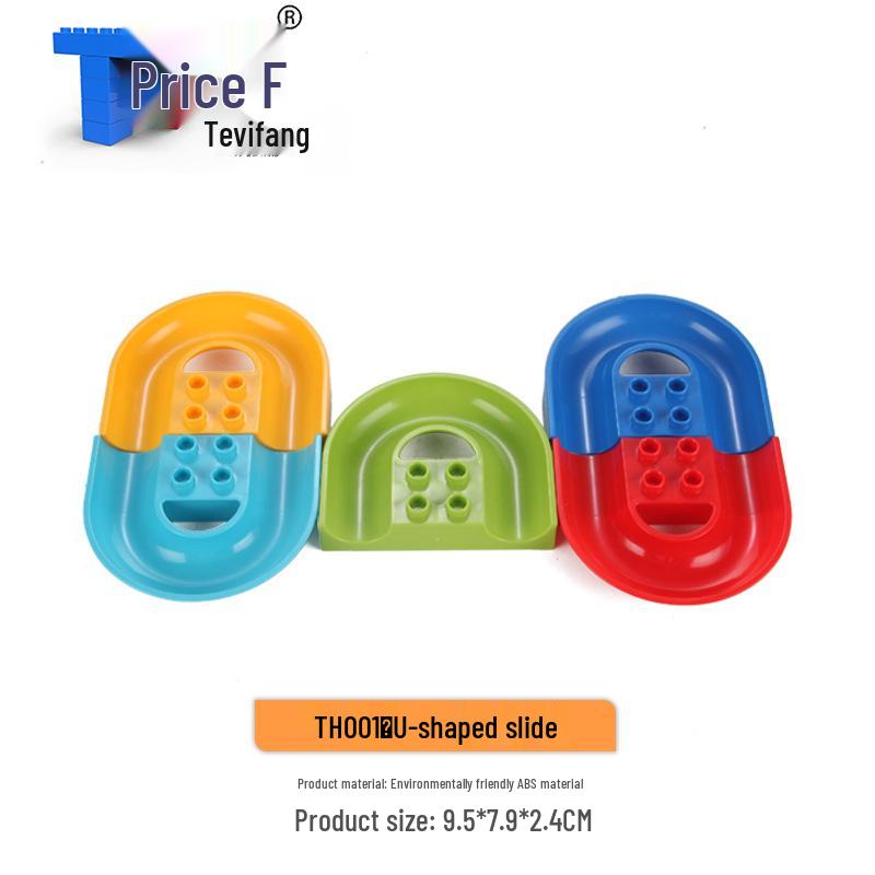 Large Particle Ball Track Building Blocks for Kids