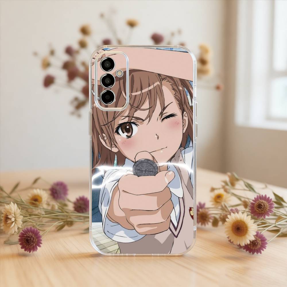 Mikoto Misaka Phone Case For SamsungA10,12,20,21S,30,31,40,50,51,52,70,71 Transparent Cover
