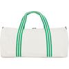Adidas Originals 29L Letter Logo Color Block Design Polyester Canvas Travel Bag Unisex Bags White Green JN1980