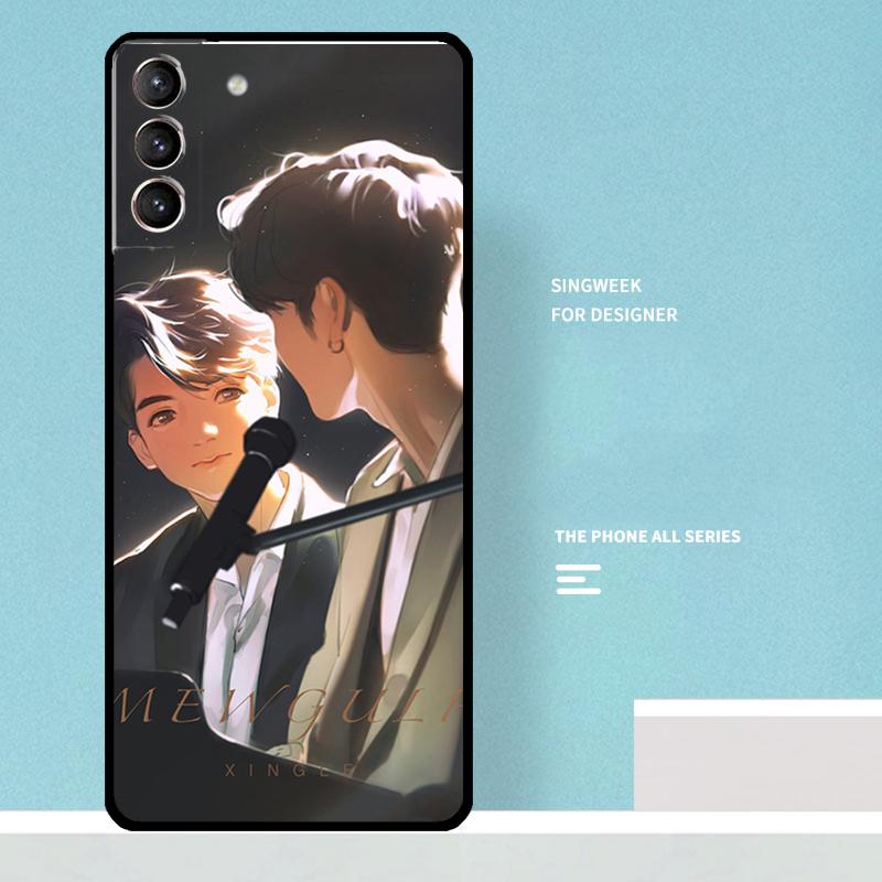 Mewgulf Happy gay Case For Samsung Galaxy S25 Ultra S21 S22 S23 S24 Ultra S9 S10 S20 Plus S25 FE Phone Cover