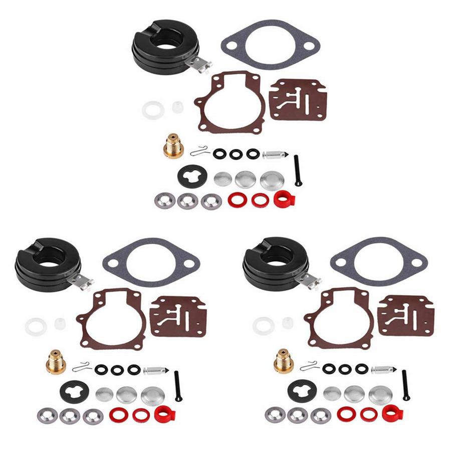 3 Satz Roller Vergaser Überhol-Reparatur-Kit mit Schwimmer für 65 70 75 PS
