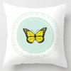 Pillow Bedside Cushion Cushion Butterfly Print Pillow Case Soft Sofa Pillow Office Chair