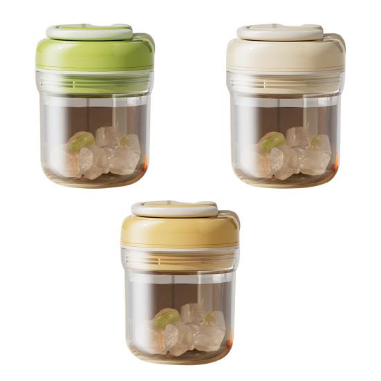 Ice Cube Mold Easy Release One-Click Food Grade Safe No Odor Three-in-One Ice Cup Sealed Leak-Proof Ice Making Drinking Cup
