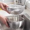 Double Layer Vegetable Drain Basket Stainless Steel Food Storage Container  Household