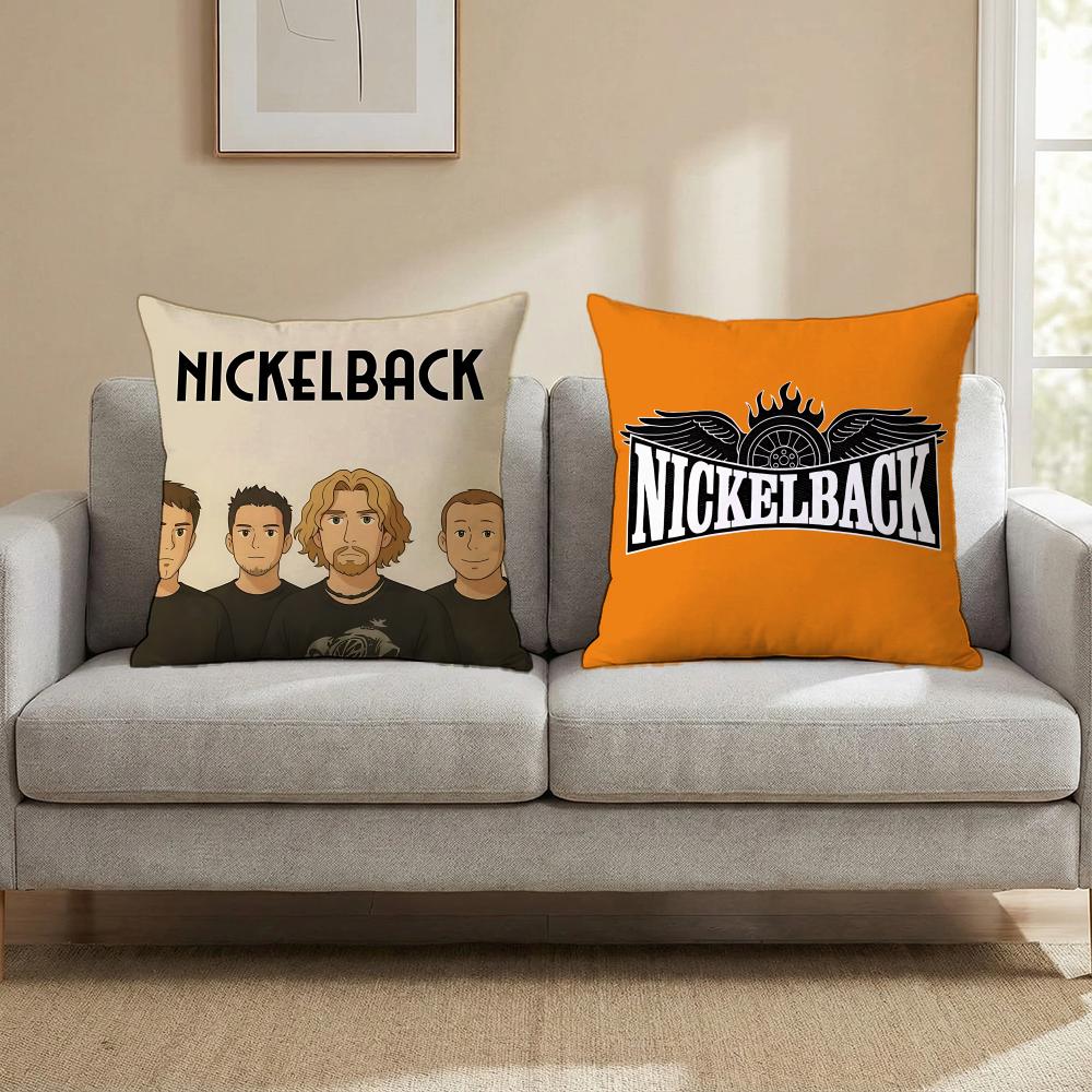 Rock Nickelback Cushion Cover Cushion Cover Set 4Pcs 50X50 45X45 40X40 Pillowcase Decorative Sofa Home Decor