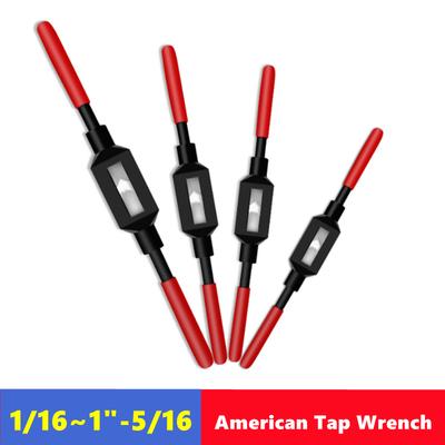 1pcs American Manual Tap Wrench 1/16, 1/8, 1/4, 1/2, 3/4, 1 "-5/16, Hand Tap Tapping Fixture Wrench Tap Accessories