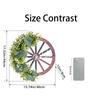 Christmas Ball Flocked Needle Wreath Ornament Creative Bow Red Berry Vine Wreath