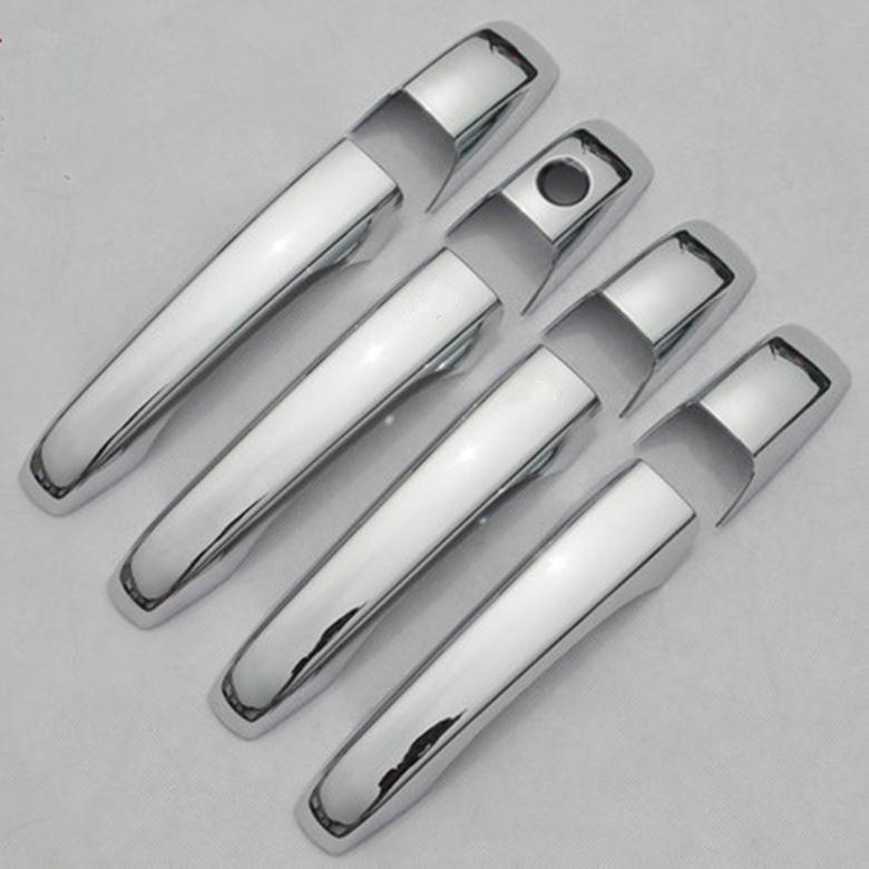 Funduoo For Dodge Grand Caravan  / Avenger 2008- New Chrome Car Door Handle Cover Trim Sticker