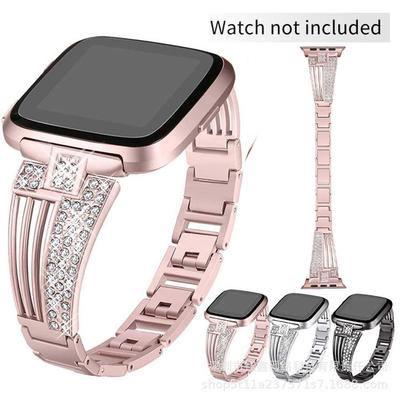 Fan-Shaped Metal Strap for Apple Watch - Fashion Alloy Chain Compatible with Samsung and Huawei