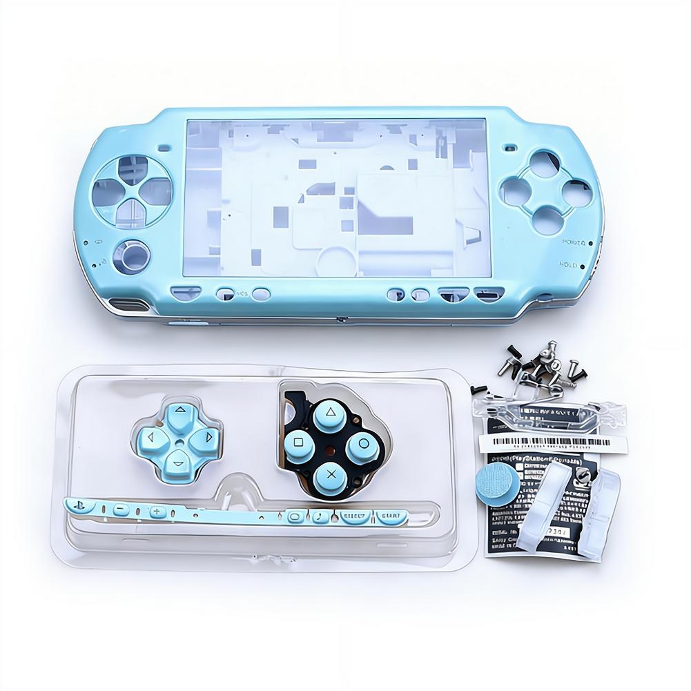 Guscio Completo con Kit di Viti e Pulsanti Custodia Protettiva per Console di Gioco PSP 2000 Guscio Completo Sostituzione Console