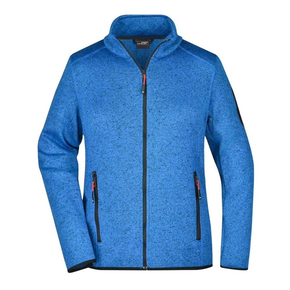 James and Nicholson Womens/Ladies Knitted Fleece Jacket