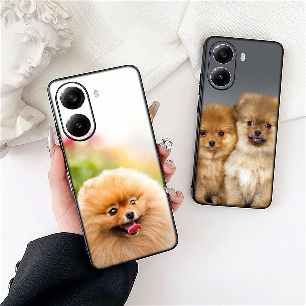 Bichon Frise Pomeranian Dog Phone Case for Samsung Galaxy A06 A05 A14 A50 A51 A52 A12 A13 A23 A70 A07 A25 A26 A72 A56 Cover