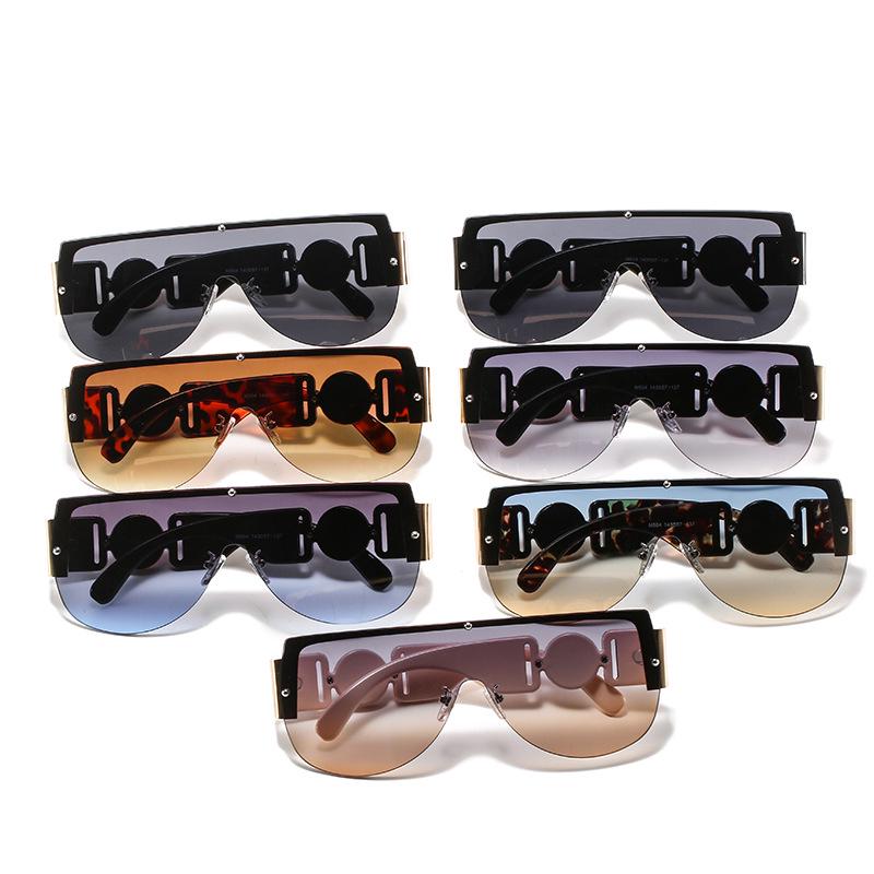 2021 Trendy European & American One-Piece Large Frame Sunglasses