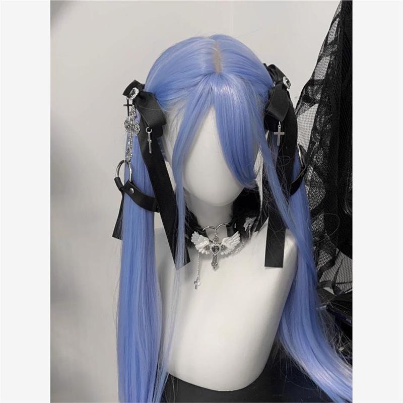 Subculture Gothic Lolita Lace Hair Bow with Double Clips