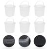 Milk Tea Bucket Food Storage Fruits Snacks Clear Ice Cream with Lid Container Cold Drink Popcorn