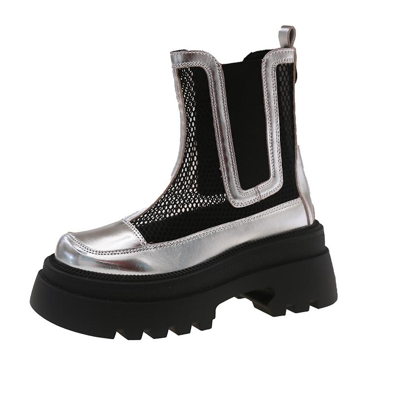 Fashion 2025 New Summer Mesh Breathable Sandals Women High Heels Cool Boots Sandals Designer Platform Shoes Walking Mujer Zapatos Pumps