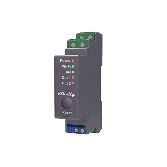 Module DIN Rail 2 Channels Dry Contact WiFi PRO Version - Shelly