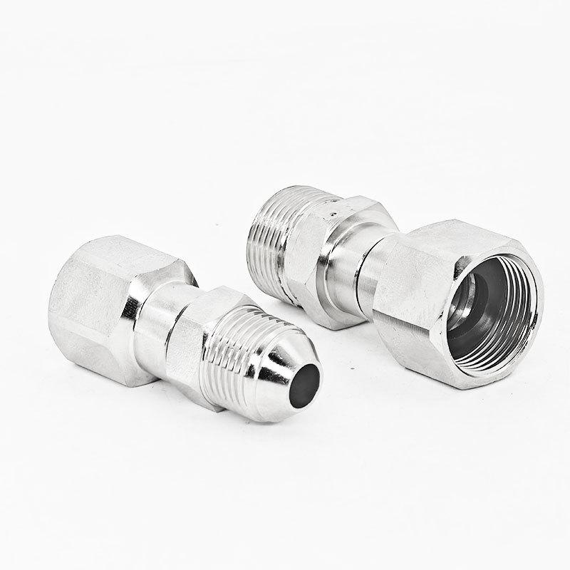1Pcs Stainless Steel Adapter Coupler High Pressure Anti Twist Wash Gun To Hose Connector M22 Swivel Fitting