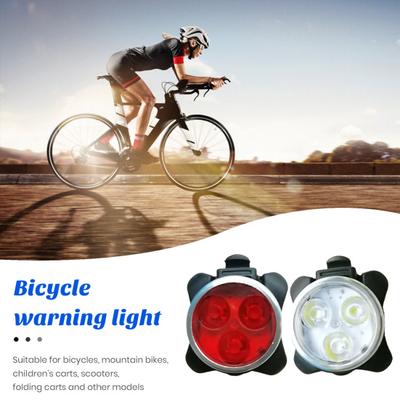 Luz de Bicicleta Recargable por USB Más de 10 Horas de Autonomía Impermeable Luz LED para Bicicleta 4 Modos Delantera Trasera Luz Segura para Ciclismo al Aire Libre