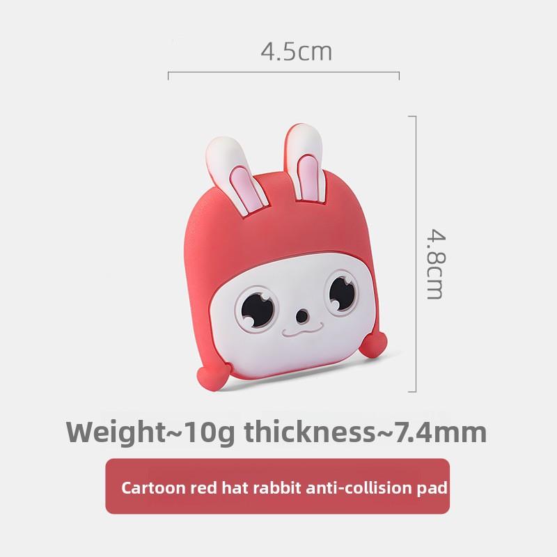 Cartoon Creative Home Anti-collision Pads, Wall Stickers, Door Stickers, Home Silent Thickened Silicone Protective Film Organizer