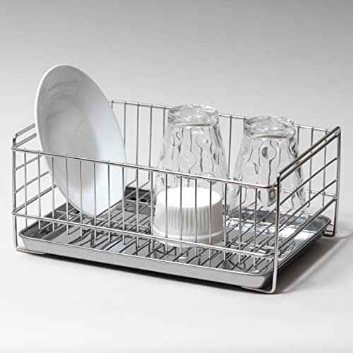 PEARL METAL Mini Stainless Steel Draining Basket, At Aqua, HB-3938, Silver