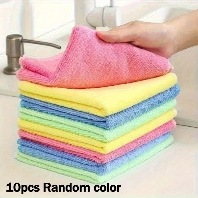 

20pcs/10pcs Household Cleaning Towel Set Thickened Non-Linting Cleaning Cloth Table Cleaning Car Washing Multifunctional Rag