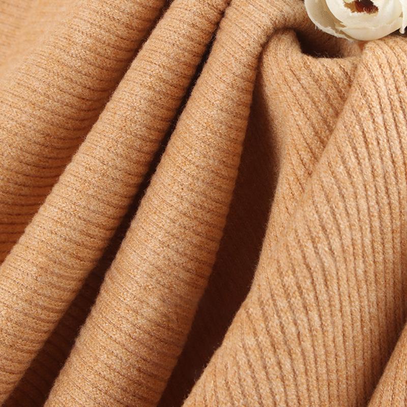 100x160cm Elastic Imitation Cashmere Knitted Fabric Woolen Spandex Thick Rib Fabric For Diy Sewing Winter Warm Cardigan Sweaters