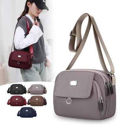 Sac bandoulière élégant, pratique et multifonctionnel pour femmes, polyvalent et chic, sac à bandoulière unique, portefeuille pour téléphone portable et pièces de monnaie en Oxford