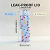 1PC Color Music Note Art Pattern Print 750ml Color Plastic Sports Water Bottle Leakproof Flip Straw Lid Suitable for Sports Office Home Use