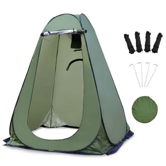 Moledro Changing Simple Toilet Tent Folding Pop-up Private Non-transparent 1 Door 3 Windows UV Cut Waterproof Windproof Disaster Prevention Compact