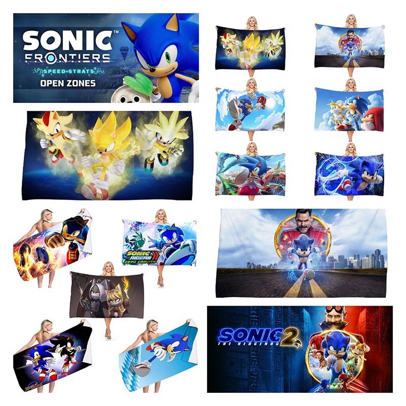 Sonic The Hedgehog Beach Towel Ultra-fine Fiber Fast-drying Super-absorbent