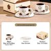 Wutuo Chubby Foot Coffee Cup and Saucer Gift Set