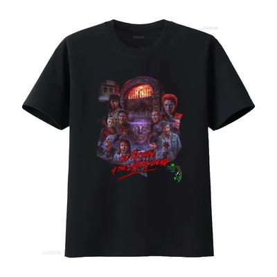 Koszulka Z Filmem Grozy The Return Of Living Dead 1985 Gruba Bawena Vintage Versatile Graphic Homme Designer Clothes