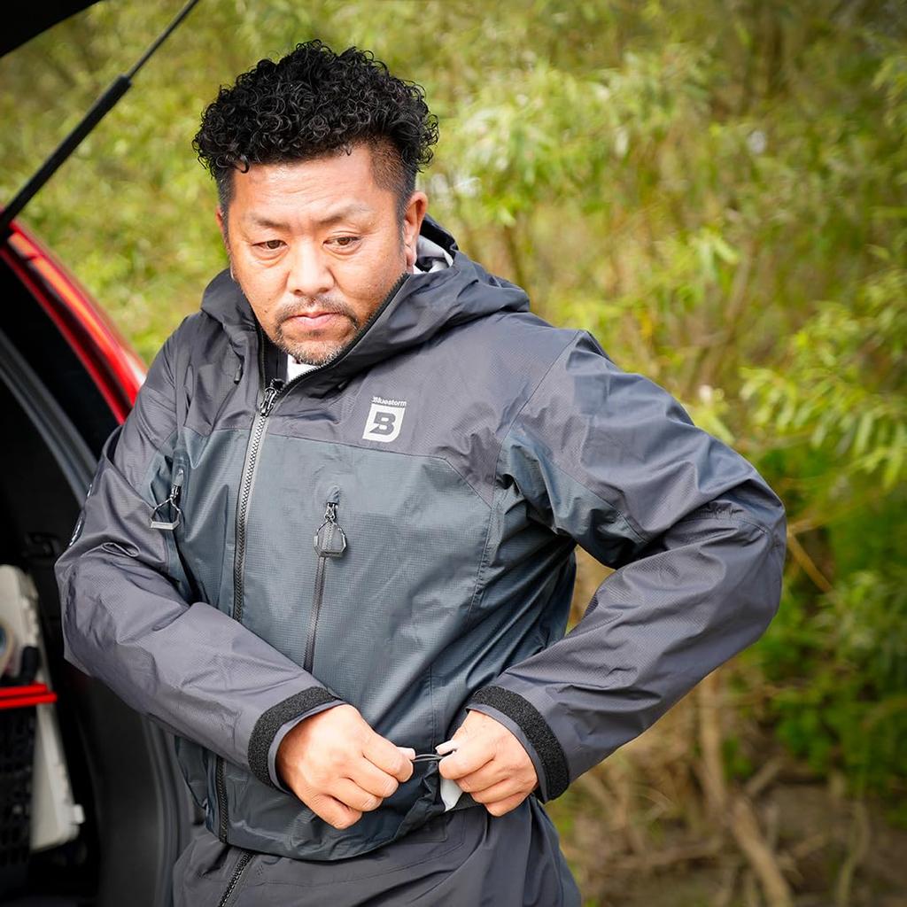 Blue Storm Waterproof Wading Earth Size L Jacket, Green,