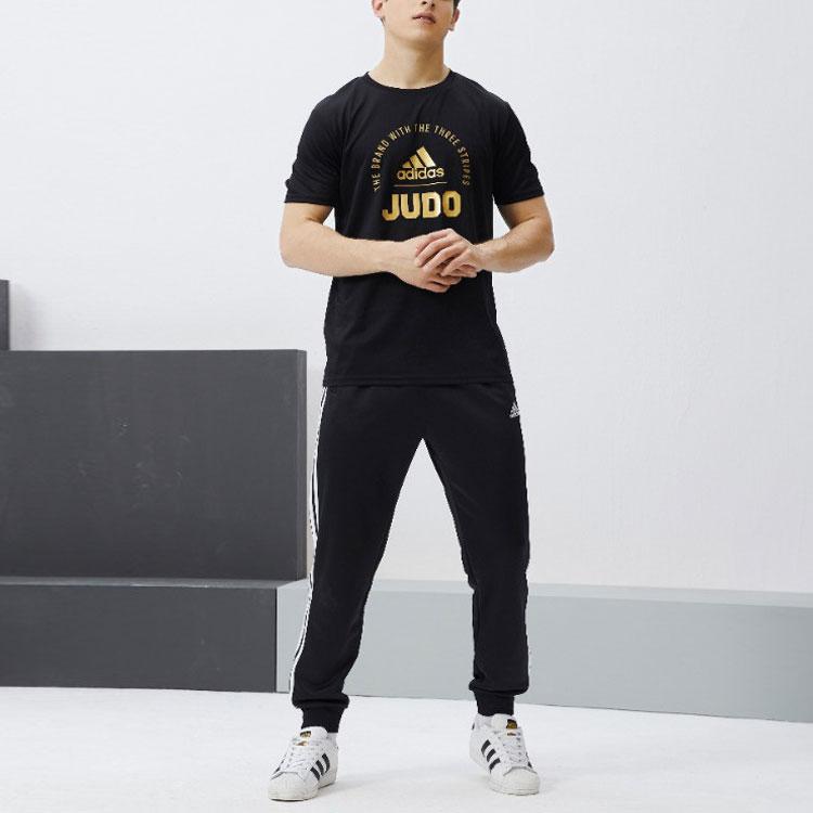 Adidas T Shirt Unisex Black Gold adiCLTS21J-BG