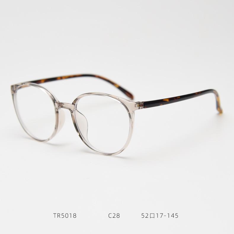 Anti Blue Rays Round Prescription Glasses For The Nearsighted Leopard Frame Ultrafine Student Myopia Glasses 0 -1.5 -3.5 -6.0