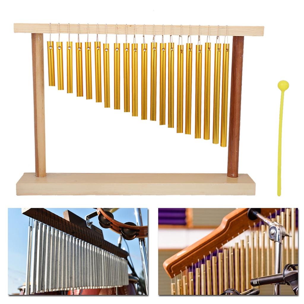 20‑Tone Wind Chimes Table Single‑Row Percussion Instrument Children s Musical Toy + Hammer