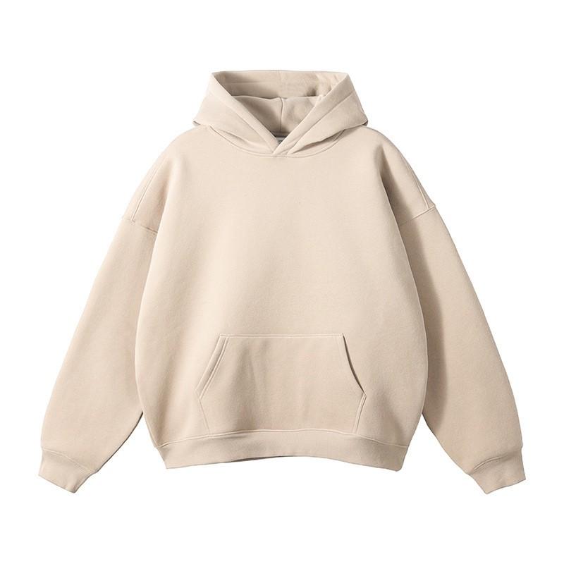 Heren Oversized Hoodie met Verlaagde Schouders Zwaar 220g Katoenmix Streetwear Sweatshirt Losse Pasvorm